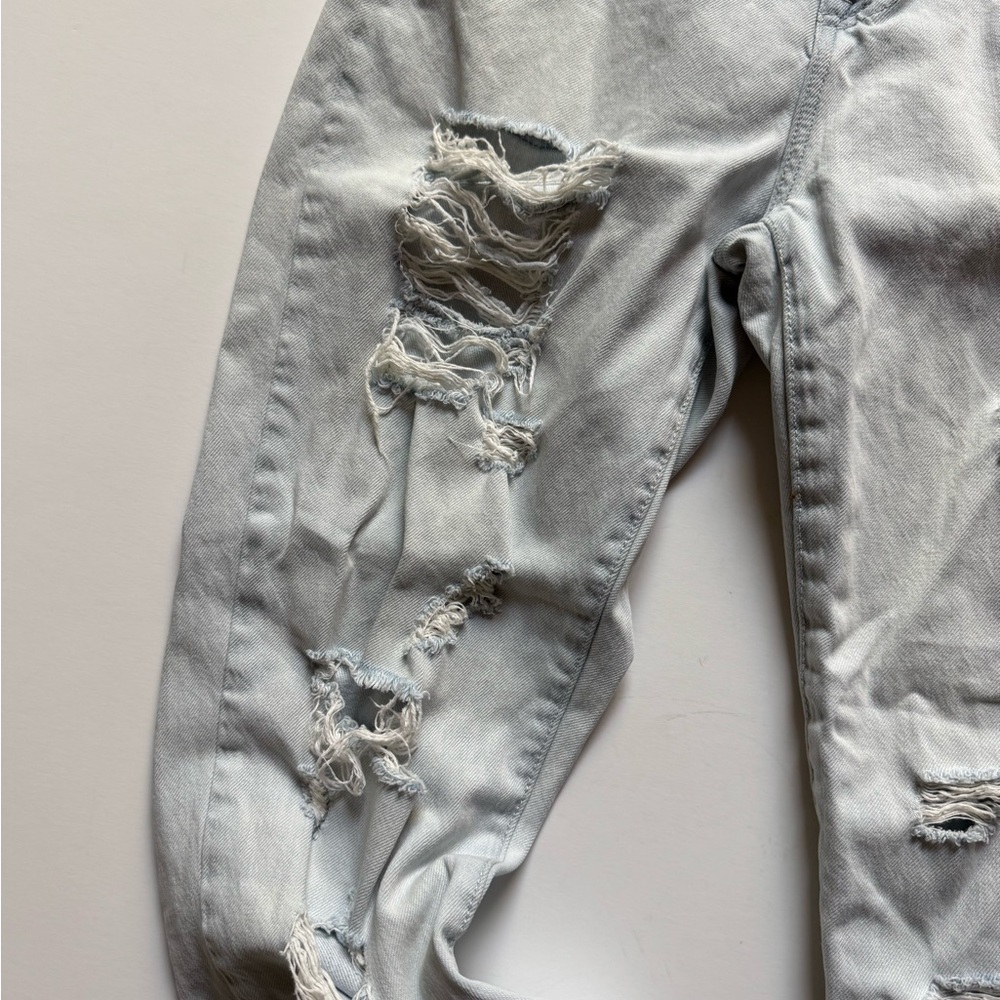 Forever 21 Light Blue High Rise Distressed Jeans - Picture 5 of 16
